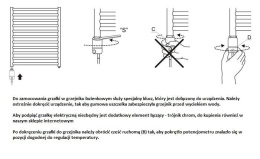 Grzałka elektryczna do grzejnika 300W antracyt Cini