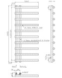 Grzejnik łazienkowy ELUS 500/1200mm chrom