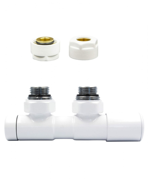Zawór regulacyjny 50mm TWINS biały prawy Cu Zawór regulacyjny 50mm TWINS biały prawy Cu