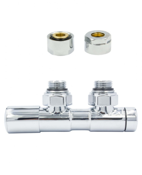 Zawór regulacyjny 50mm TWINS chrom lewy Cu Zawór regulacyjny 50mm TWINS chrom lewy Cu