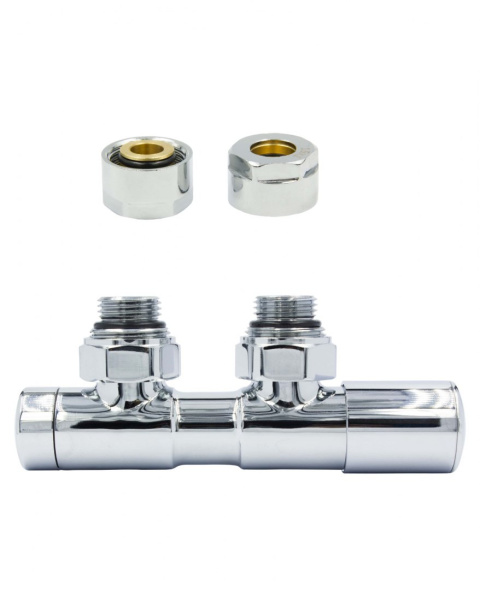 Zawór regulacyjny 50mm TWINS chrom prawy Cu Zawór regulacyjny 50mm TWINS chrom prawy Cu