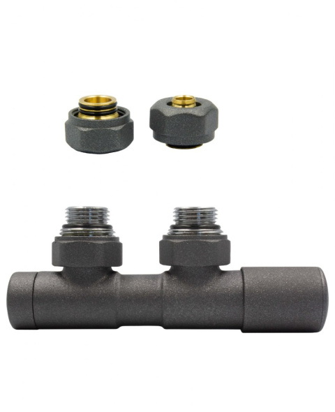 Zawór regulacyjny 50mm TWINS grafit strukturalny prawy Pex Zawór regulacyjny 50mm TWINS grafit strukturalny prawy Pex