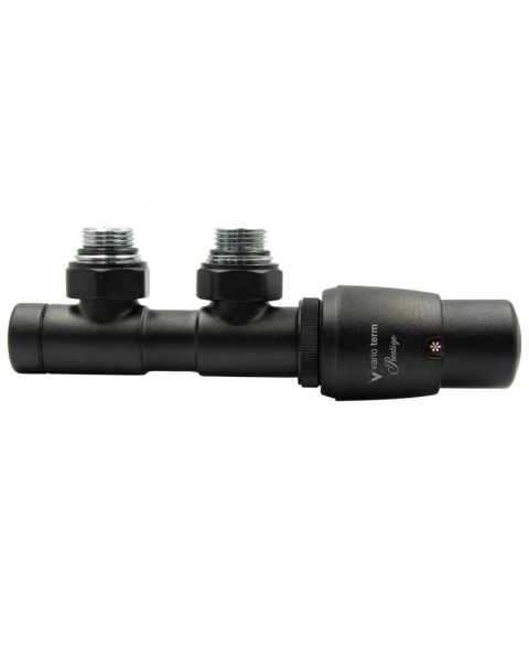 Zawór termostatyczny 50mm TWINS czarny strukturalny prawy Zawór termostatyczny 50mm TWINS czarny strukturalny prawy