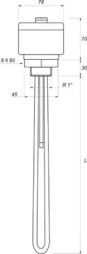 Grzałka do bojlera 2500 W 6/4" VOLUX