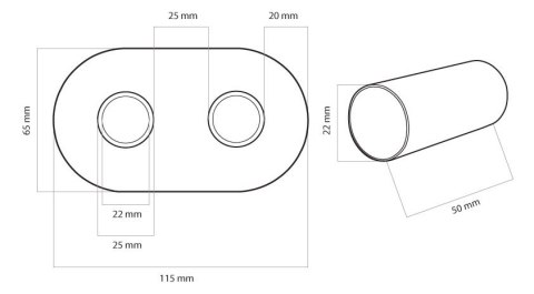 Zawór termostatyczny kątowy zespolony biały TULLY