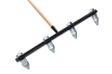 Znacznik ogrodowy mały 4-zębny 80cm + trzonek 130 cm