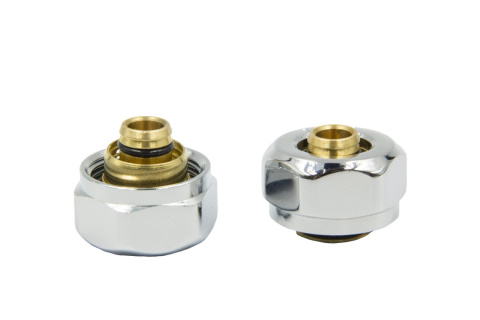 Złączki zacisk GW3/4 do PEX16mm x 2szt chrom Złączki zacisk GW3/4 do PEX16mm x 2szt chrom