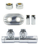 Zawór regulacyjny 50mm TWINS chrom prawy All in One