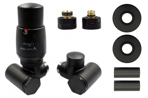 Zawór termostatyczny do grzałki 50mm INTEGRA czarny strukturalny lewy All in One Zawór termostatyczny do grzałki 50mm INTEGRA czarny strukturalny lewy All in One