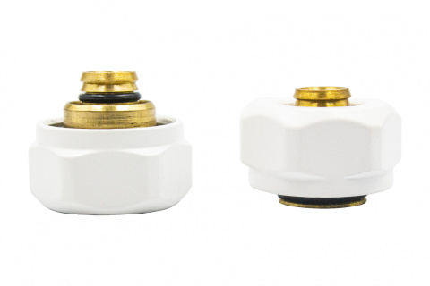 Złączki zacisk GW3/4 do PEX16mm x 2szt białe mat Złączki zacisk GW3/4 do PEX16mm x 2szt białe mat