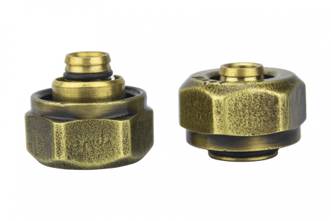 Złączki zacisk GW3/4 do PEX16mm x 2szt mosiądz antyczny Złączki zacisk GW3/4 do PEX16mm x 2szt mosiądz antyczny