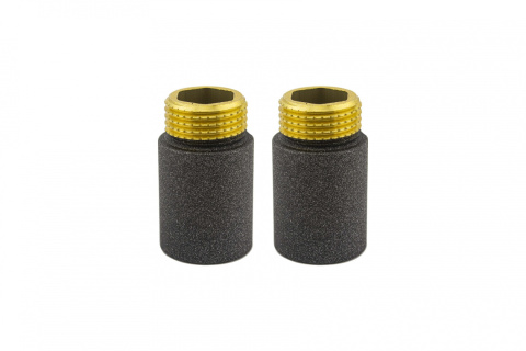 Przedłużka ciemny grafit strukturalny dł. 30 mm GZ 1/2 x GW1/2 2szt Przedłużka ciemny grafit strukturalny dł. 30 mm GZ 1/2 x GW1/2 2szt