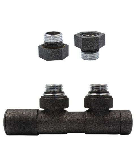 Zawór regulacyjny 50mm TWINS antracyt lewy GZ1/2 Zawór regulacyjny 50mm TWINS antracyt lewy GZ1/2