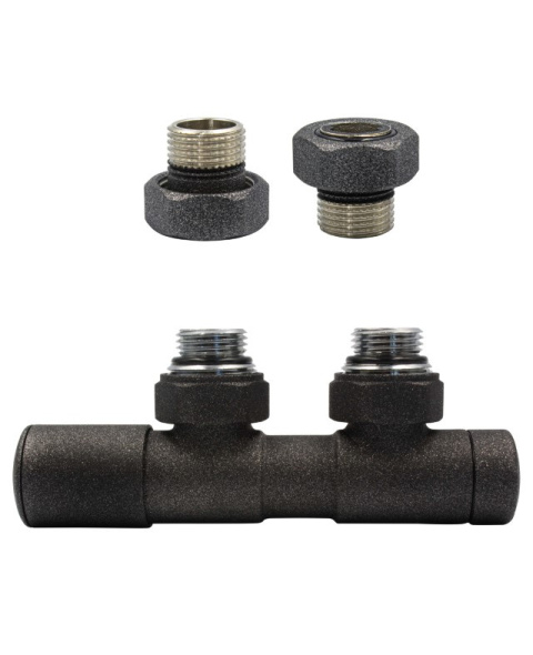 Zawór regulacyjny 50mm TWINS antracyt lewy GZ1/2 Zawór regulacyjny 50mm TWINS antracyt lewy GZ1/2