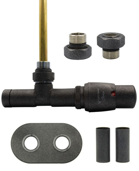 Zawór termostatyczny zespolony 50mm UNICO antracyt prawy GZ1/2 All in One Zawór termostatyczny zespolony 50mm UNICO antracyt prawy GZ1/2 All in One