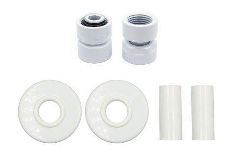 Zestaw maskujący rozety + tuleje + złączki M22 x 1,5 x GW1/2 Vision/Integra biały mat Zestaw maskujący rozety + tuleje + złączki M22 x 1,5 x GW1/2 Vision/Integra biały mat