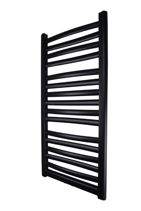 Grzejnik łazienkowy Łezka 3D 1435/540 czarny mat D5 Regnis Grzejnik łazienkowy Łezka 3D 1435/540 czarny mat D5 Regnis