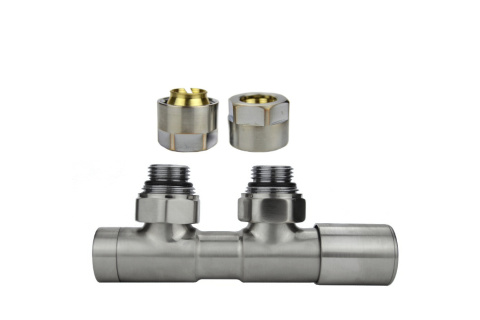 Zawór regulacyjny 50mm TWINS nikiel szlifowany prawy Cu Zawór regulacyjny 50mm TWINS nikiel szlifowany prawy Cu