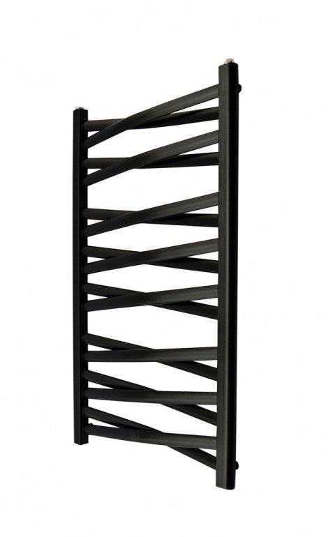 Grzejnik Łezka 3DX 540/460 mm łazienkowy dekoracyjny czarny strukturalny Grzejnik Łezka 3DX 540/460 mm łazienkowy dekoracyjny czarny strukturalny