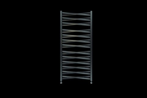 Grzejnik Łezka 3DX 540/910 mm łazienkowy dekoracyjny czarny strukturalny Grzejnik Łezka 3DX 540/910 mm łazienkowy dekoracyjny czarny strukturalny