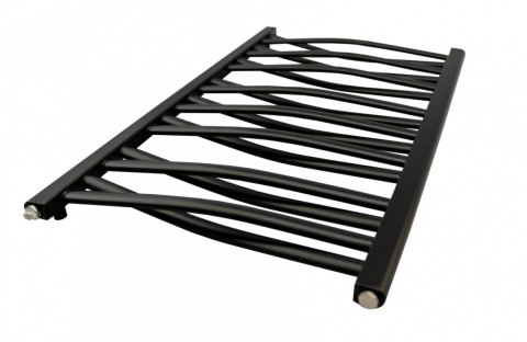 Grzejnik Łezka 3DX 440/910 mm łazienkowy dekoracyjny czarny strukturalny Grzejnik Łezka 3DX 440/910 mm łazienkowy dekoracyjny czarny strukturalny