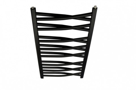 Grzejnik Łezka 3DX 440/1435 mm łazienkowy dekoracyjny czarny strukturalny Grzejnik Łezka 3DX 440/1435 mm łazienkowy dekoracyjny czarny strukturalny